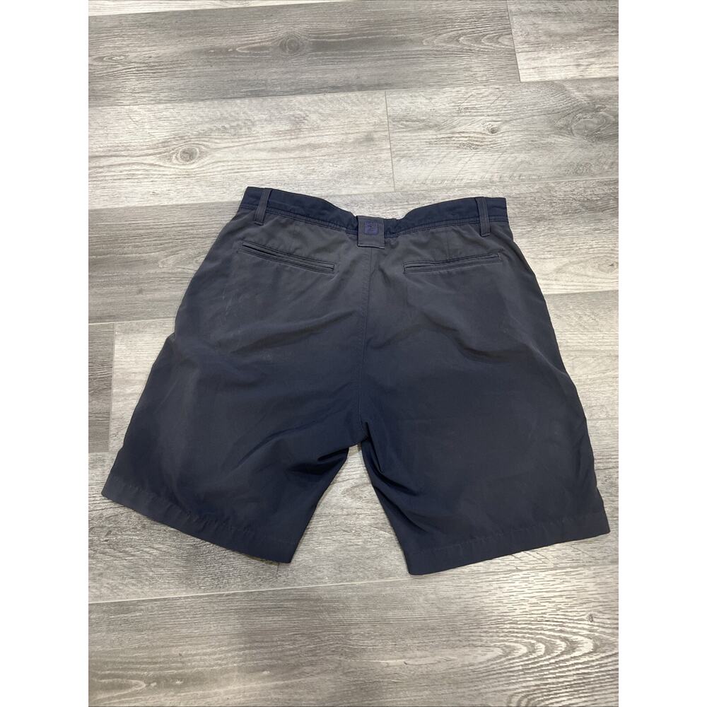 Footjoy FJ Performance Golf Chino Shorts Mens 32 Black/Navy Stretch 9” Inseam - Picture 9 of 10